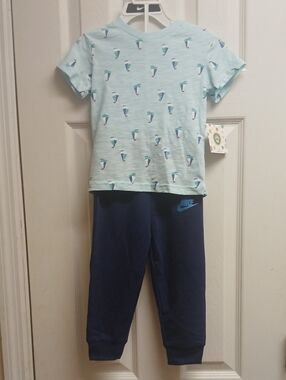 Nike And Little Me 24M Joggers, Short Sleeve Shirt, NWT